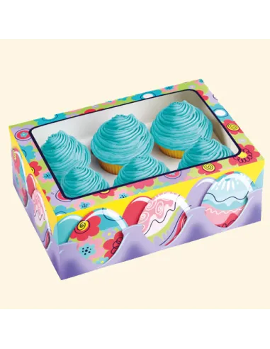 Caja 6 mini cupcakes Huevos de pascua