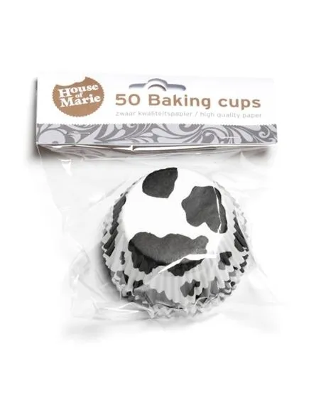 Cápsulas de papel vaca negras HM