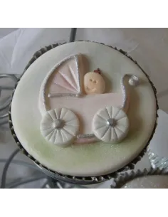 Molde silicona carrito cupcake