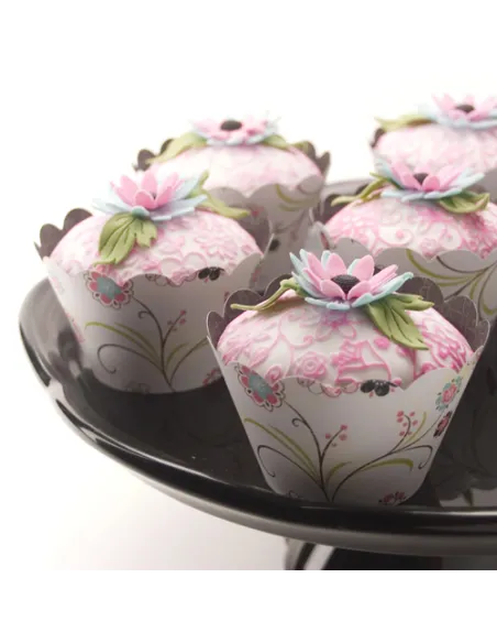 Set de 6 tapetes texturizadores flores