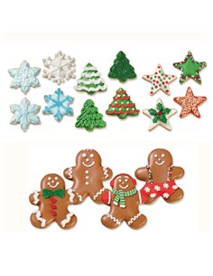 Set de 4 cortadores de cobre Navidad  2
