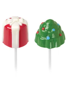 Molde para piruletas árbol de navidad y regalo
