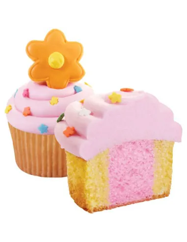 Molde para cupcakes bicolor