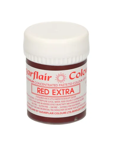 Colorante en pasta Extra Rojo 42 g Sugarflair