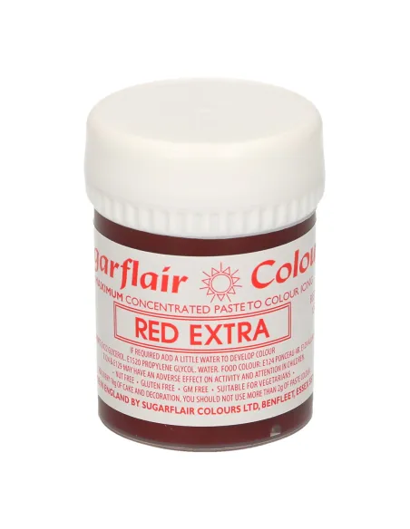 Colorante en pasta Extra Rojo 42 g Sugarflair