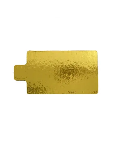 Mini base rectangular dorada 9 x 5,5 cm