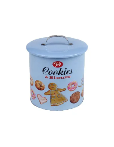 Caja de Galletas Lata Cookies & Biscuit Retro 