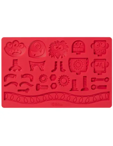 Molde de silicona robots y monstruos