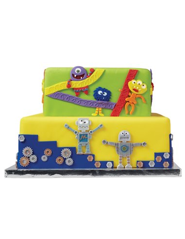 Molde de silicona robots y monstruos