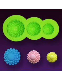 Molde de silicona broches-botones