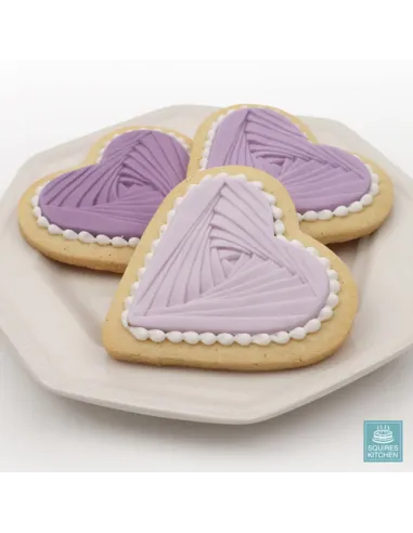 Molde de silicona corazón drapeado