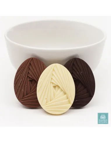 Molde de silicona oval drapeado