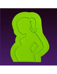 Molde de silicona mujer embarazada