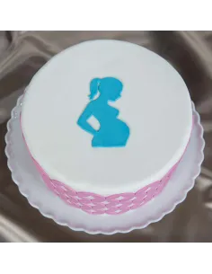 Molde de silicona mujer embarazada 2