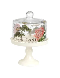 Cake stand con campana flores