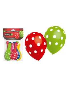Bolsa 8 globos lunares, colores surtidos