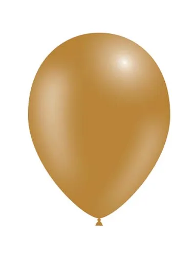 Bolsa 10 globos metalizados dorados