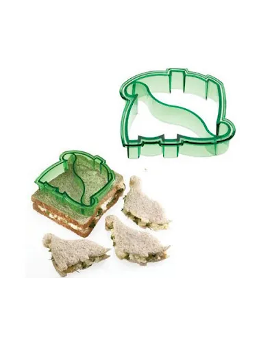 Cortador de plástico para sandwich dinosaurio