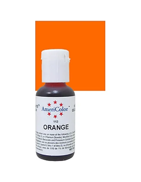 Colorante en gel naranja Americolor