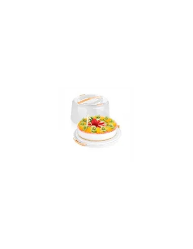 Monasterio chatarra Nutrición Porta tartas redondo con base de gel para refrigerar 34 cm