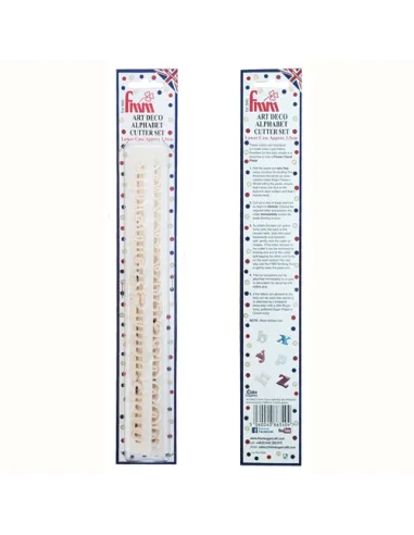 Cortadores regla letras minúsculas Art Deco