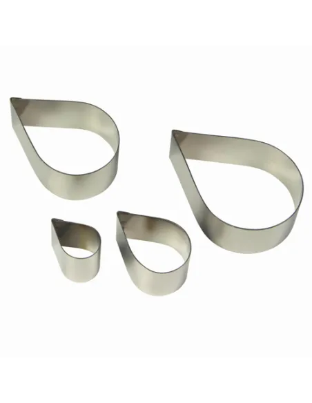 Set de 4 cortadores pétalo de rosa PME