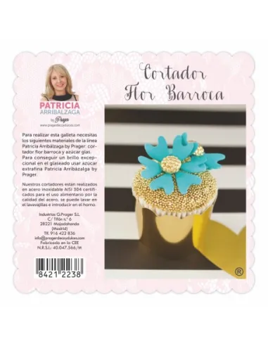 Cortador flor barroca Patricia Arribálzaga