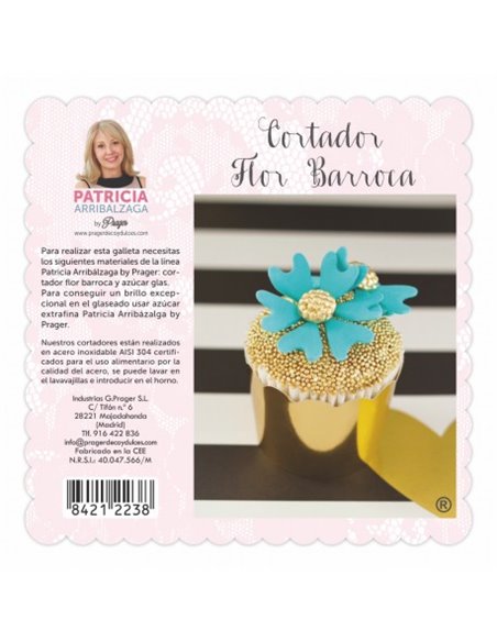 Cortador flor barroca Patricia Arribálzaga
