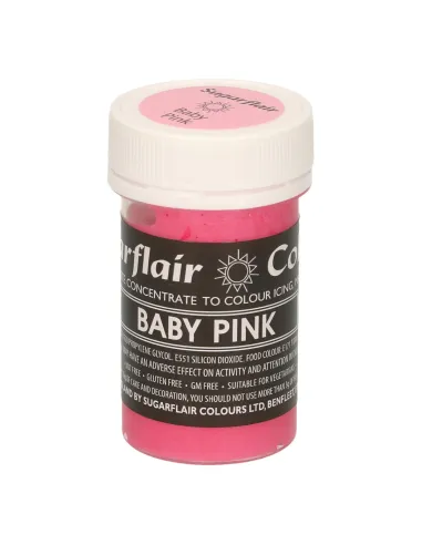 Colorante en pasta Rosa bebé pastel Sugarflair