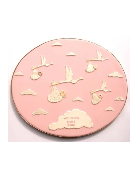 Cigüeña y bebé Patchwork