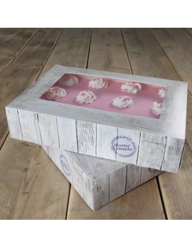 Set de 2 cajas para tarta Pure 36x25x8cm