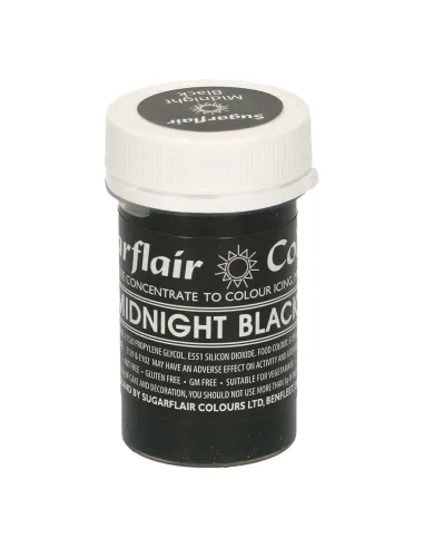 Colorante en pasta negro media noche pastel Sugarflair.