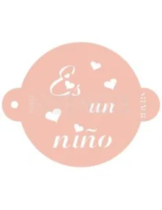 Stencil Es un niño 9cm