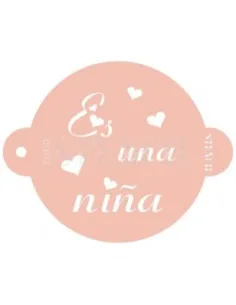 Stencil Es una niña 9cm