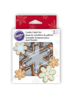 Set de 3 cortadores Copo de nieve