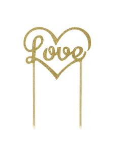 Topper Love dorado