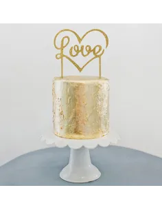 Topper Love dorado 2