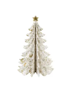 Arbol de Navidad con purpurina dorada 2