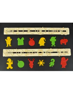 Cortadores regla figuras de Navidad