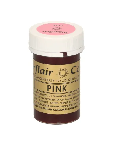 Colorante en pasta rosa Sugarflair