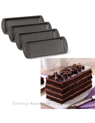 Set de 4 bandejas rectangulares Layer Cake