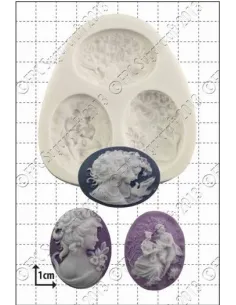 Molde de silicona Cameos