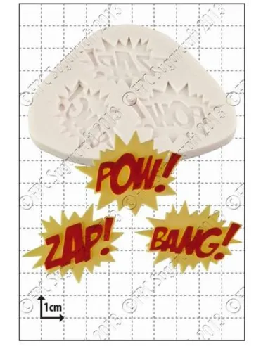 Molde de silicona Zap, Pow, Bang