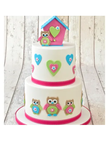 Set 4 cortadores mamá y bebé búho FMM