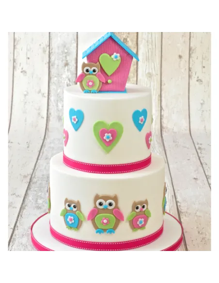 Set 4 cortadores mamá y bebé búho FMM