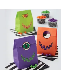 Set 6 bolsitas para dulces monstruos