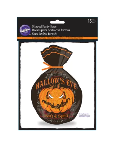 Set 15 bolsas calabaza Hallows Eve