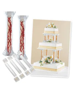 Soporte para tartas de 3 pisos con pilares Wilton