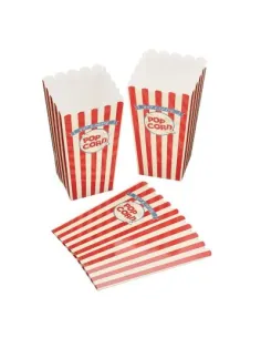 Set de 6 cajas de cartón para palomitas