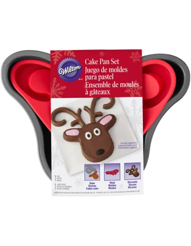 Molde reno y en silicona molde para cuernos